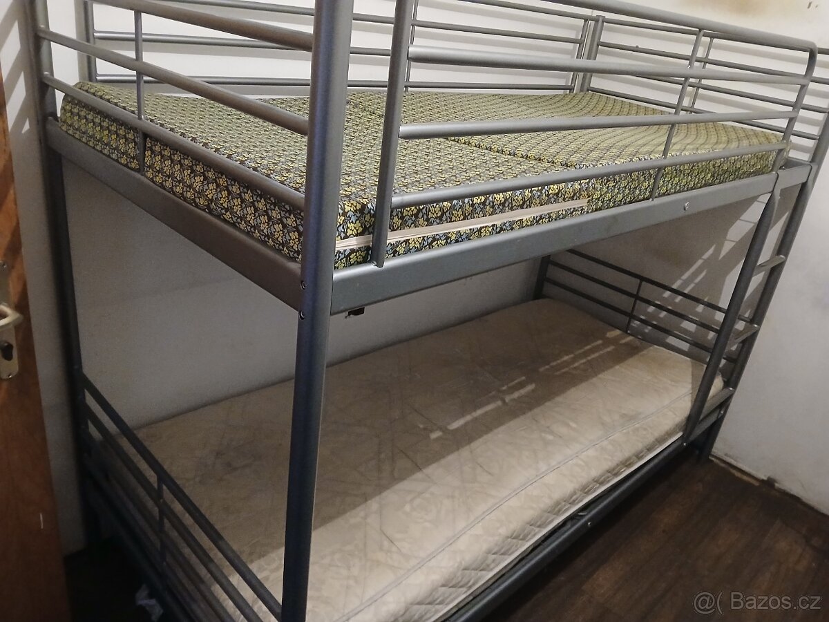 Kovová patrová postel - 3