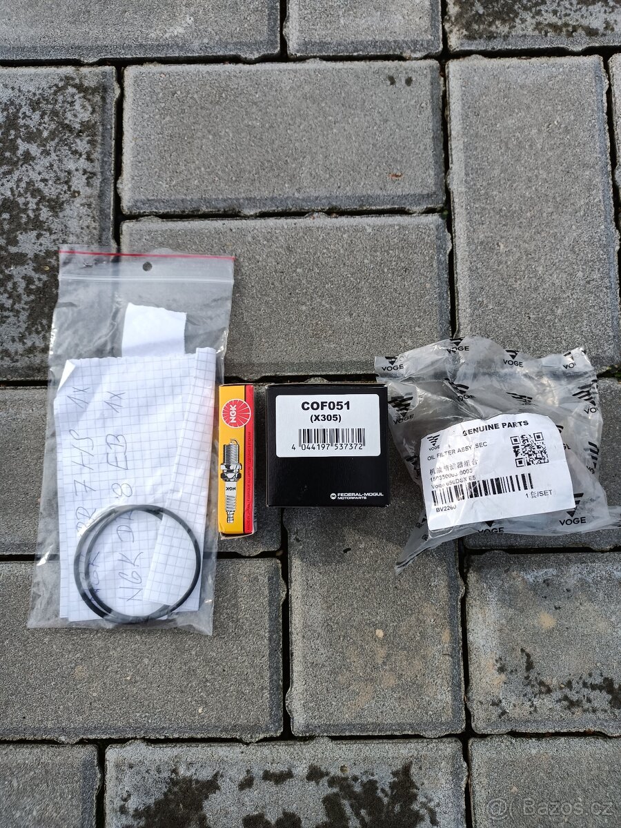 VOGE650DSX. SVÍČKA NGK.Filtry - 3
