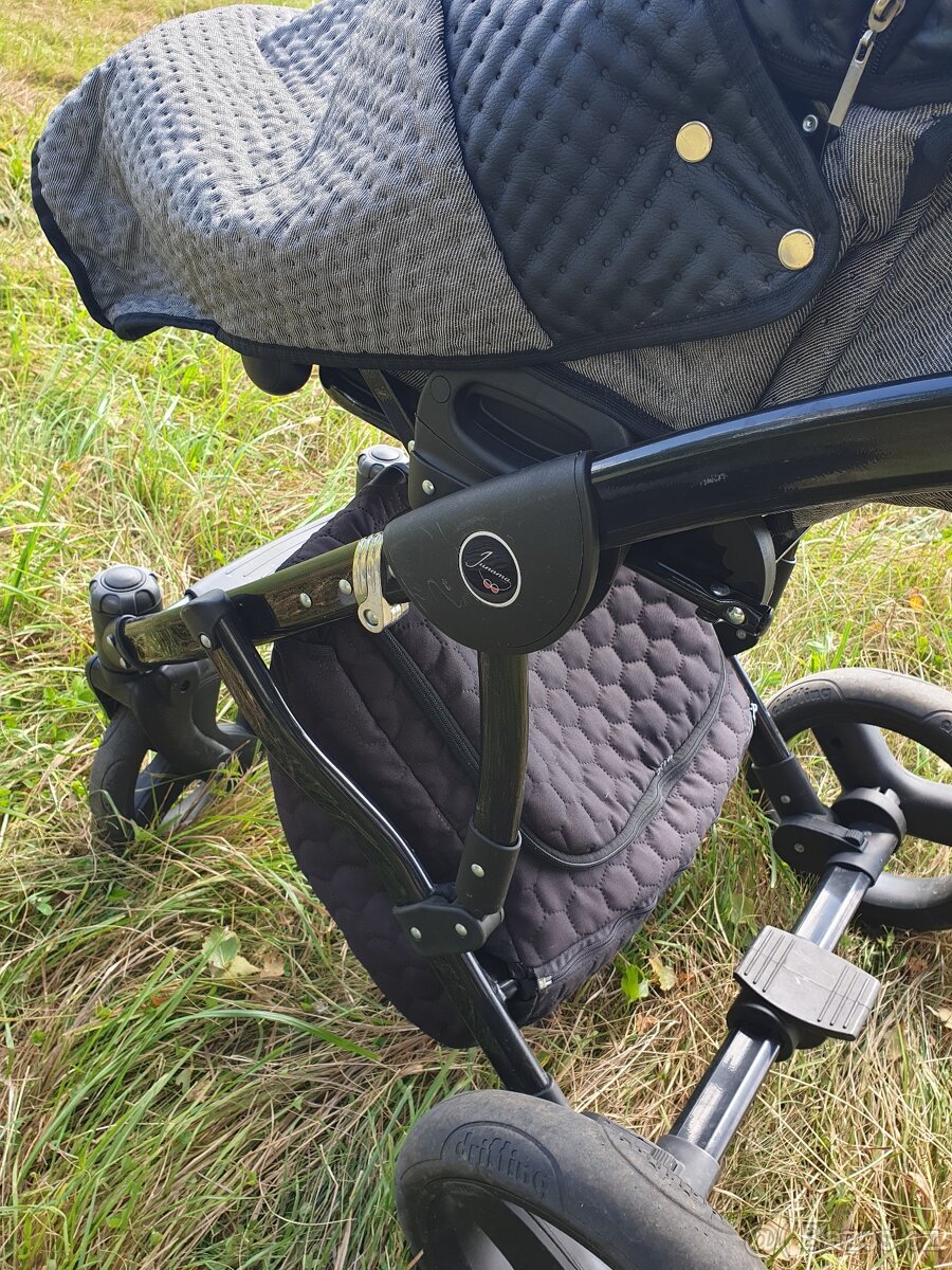 Prodám krásný kočárek Junama dvojkombinace - 3