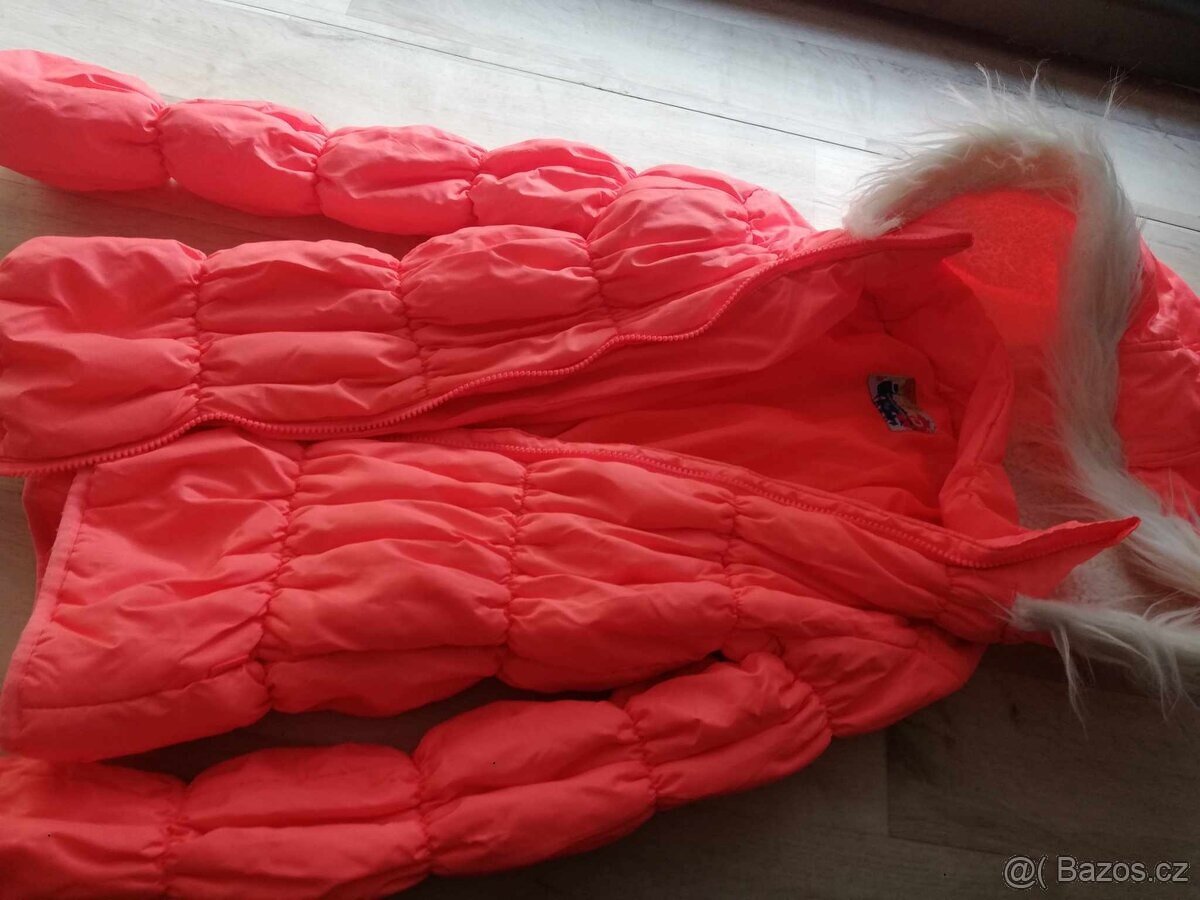 neon oranž zimní bunda - 3