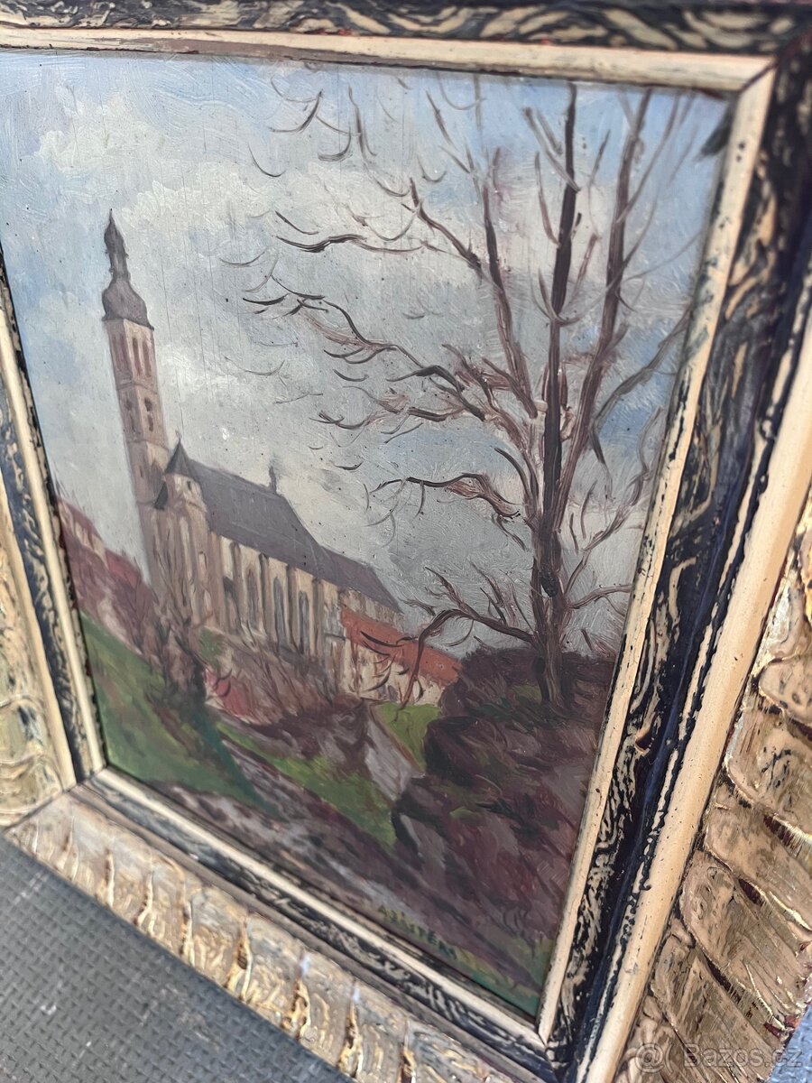 Obraz, A.Zastěra . Kutná hora - 3