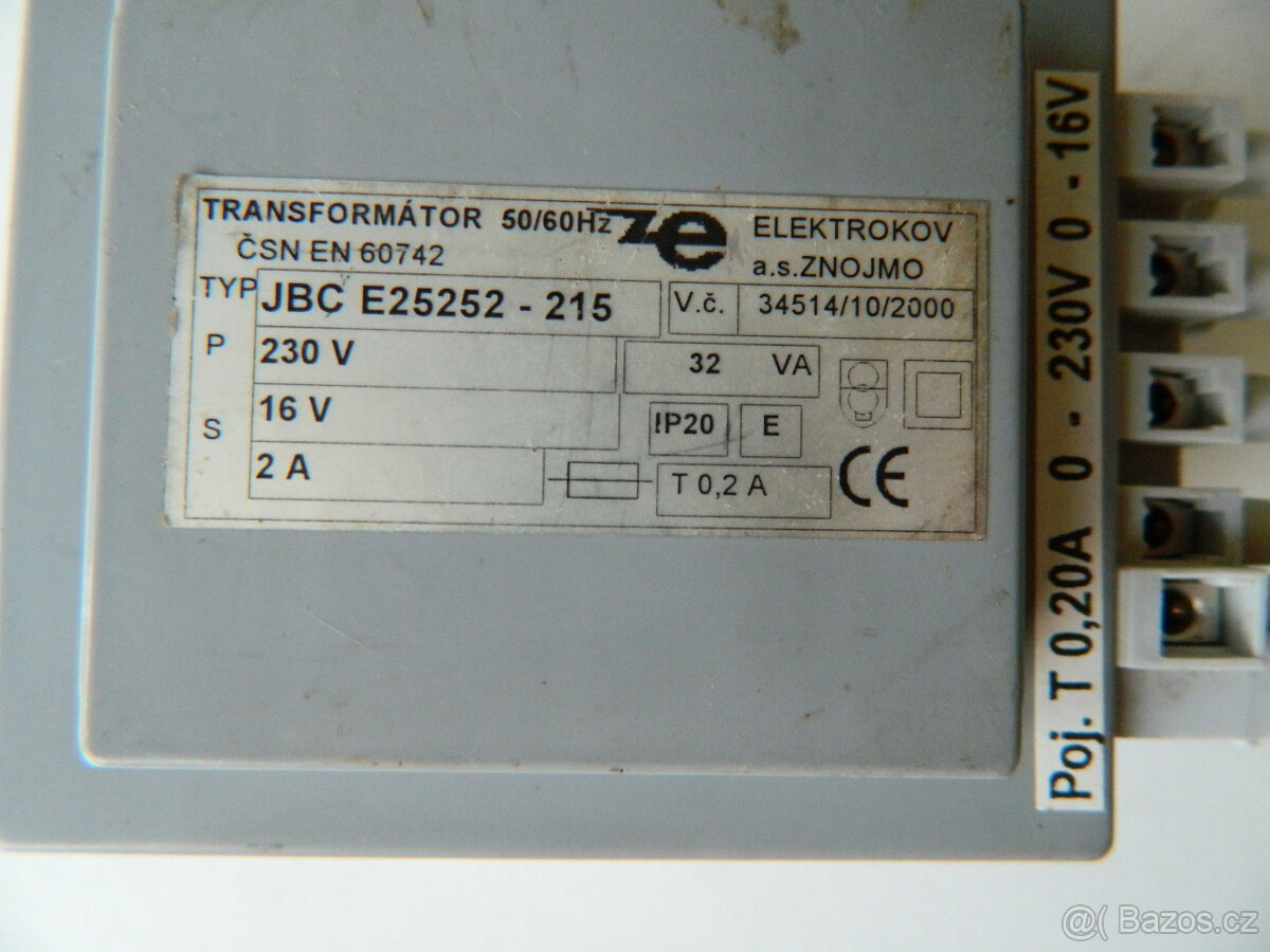 Trafo 230/16V, 2A - 3