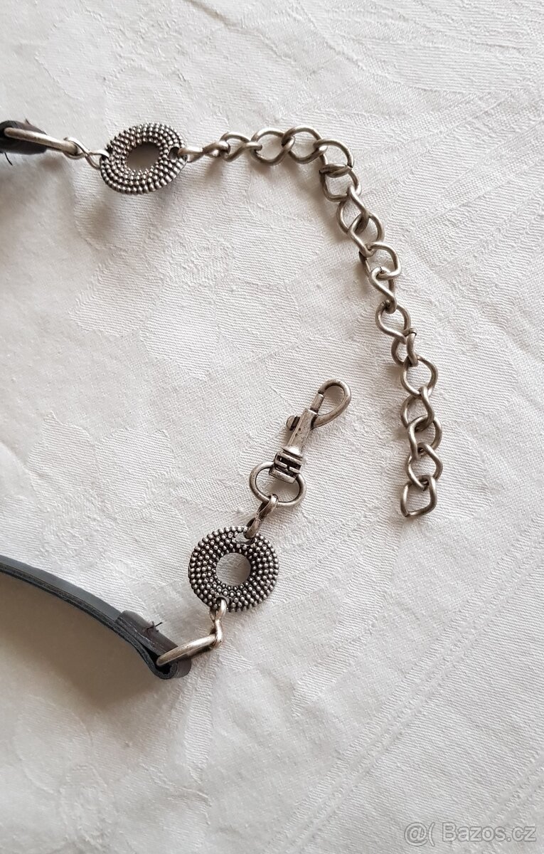 Dámský pásek – zapínání na karabinku - 3