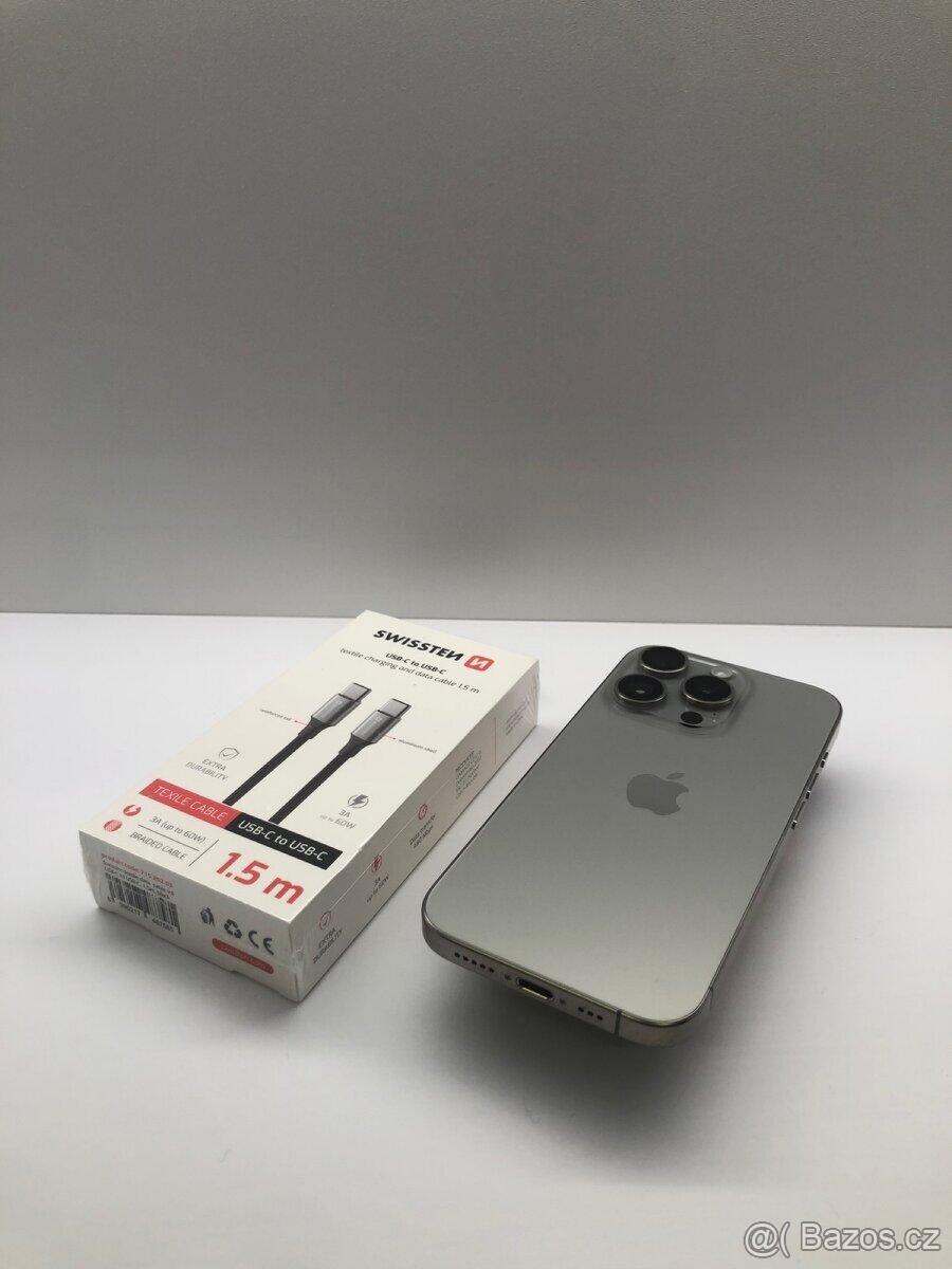 Apple iPhone 15 Pro 256 GB Natural Titanium - ZÁRUKA+FAKTURA - 3
