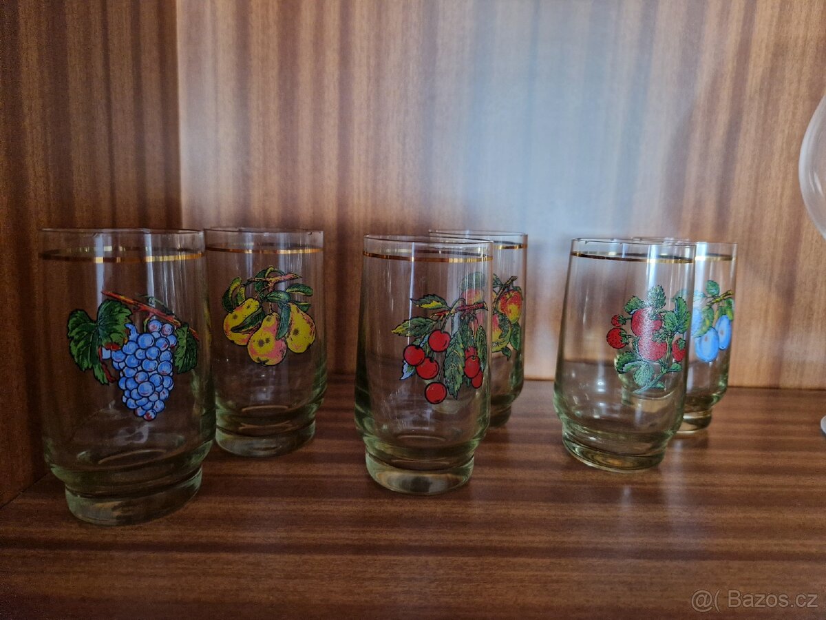 Panákové retro skleničky zn. POLTÁR - 3