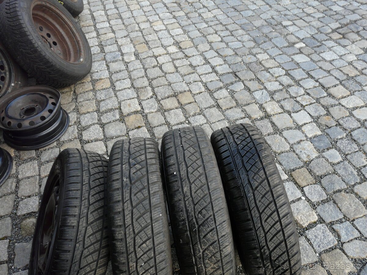 ZIMNÍ PNEU + DISKY ŠKODA SEAT VW 165/70R14 - 3