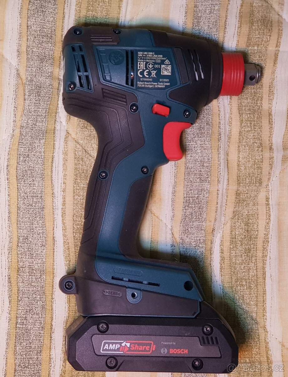 Rázový utahovák Bosch GDX 18V-200C - 3