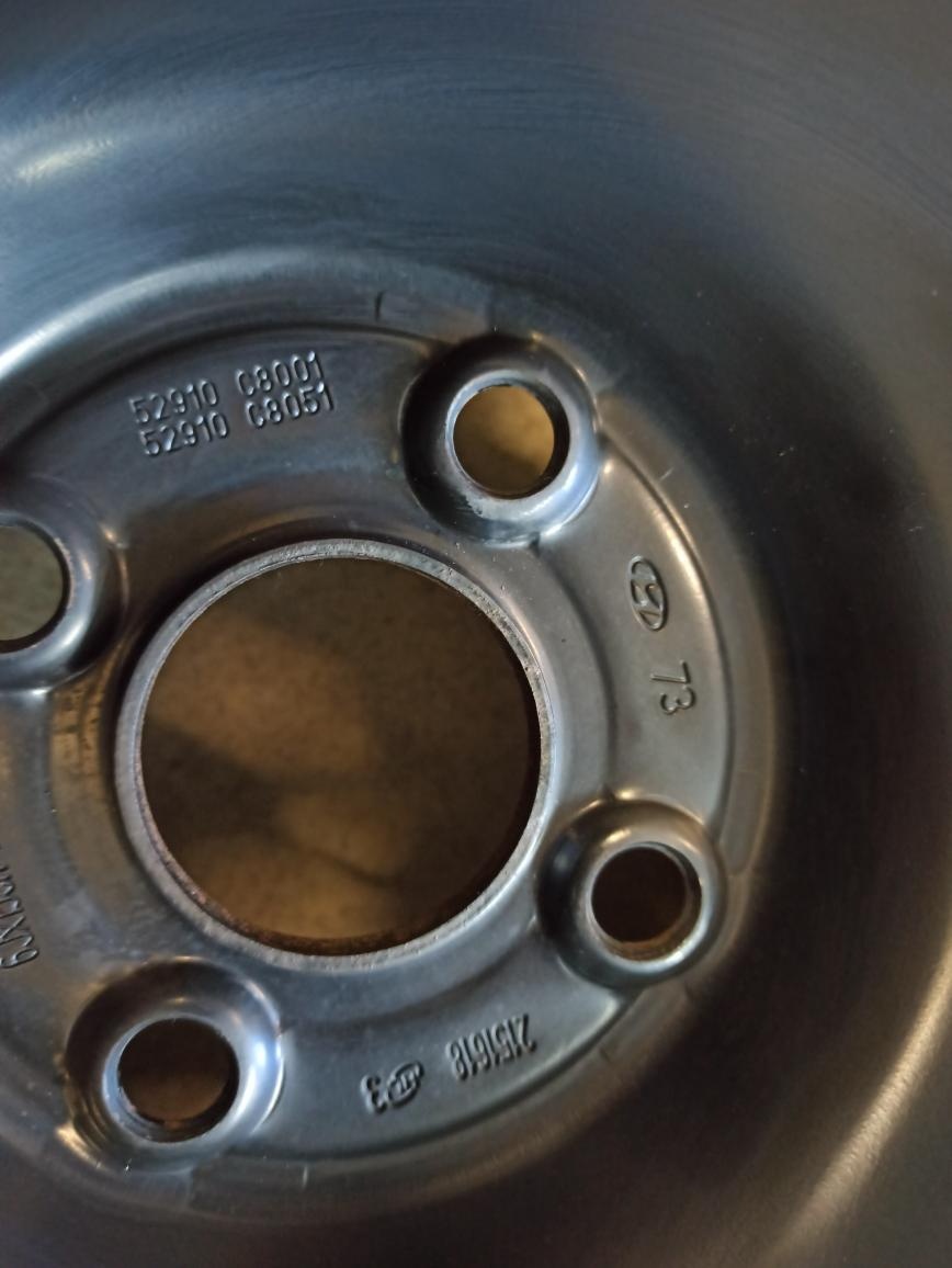 Plechové ráfky originál Hyundai 6Jx15 ET47 - 3