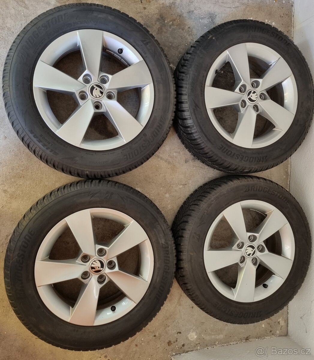 Zimní originílní Alu sada Fabia 4 185/65 R15 - 3