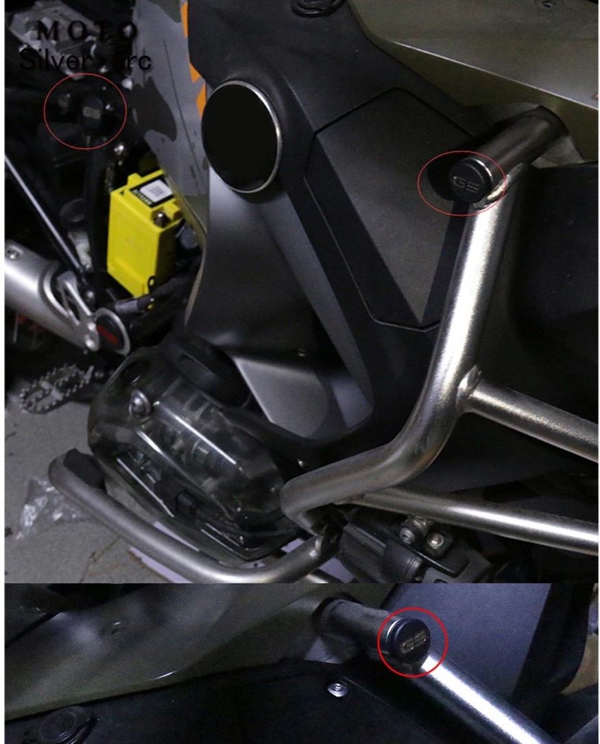 Kryty děr v rámu BMW R1200GS, R1250GS Adventure - 3