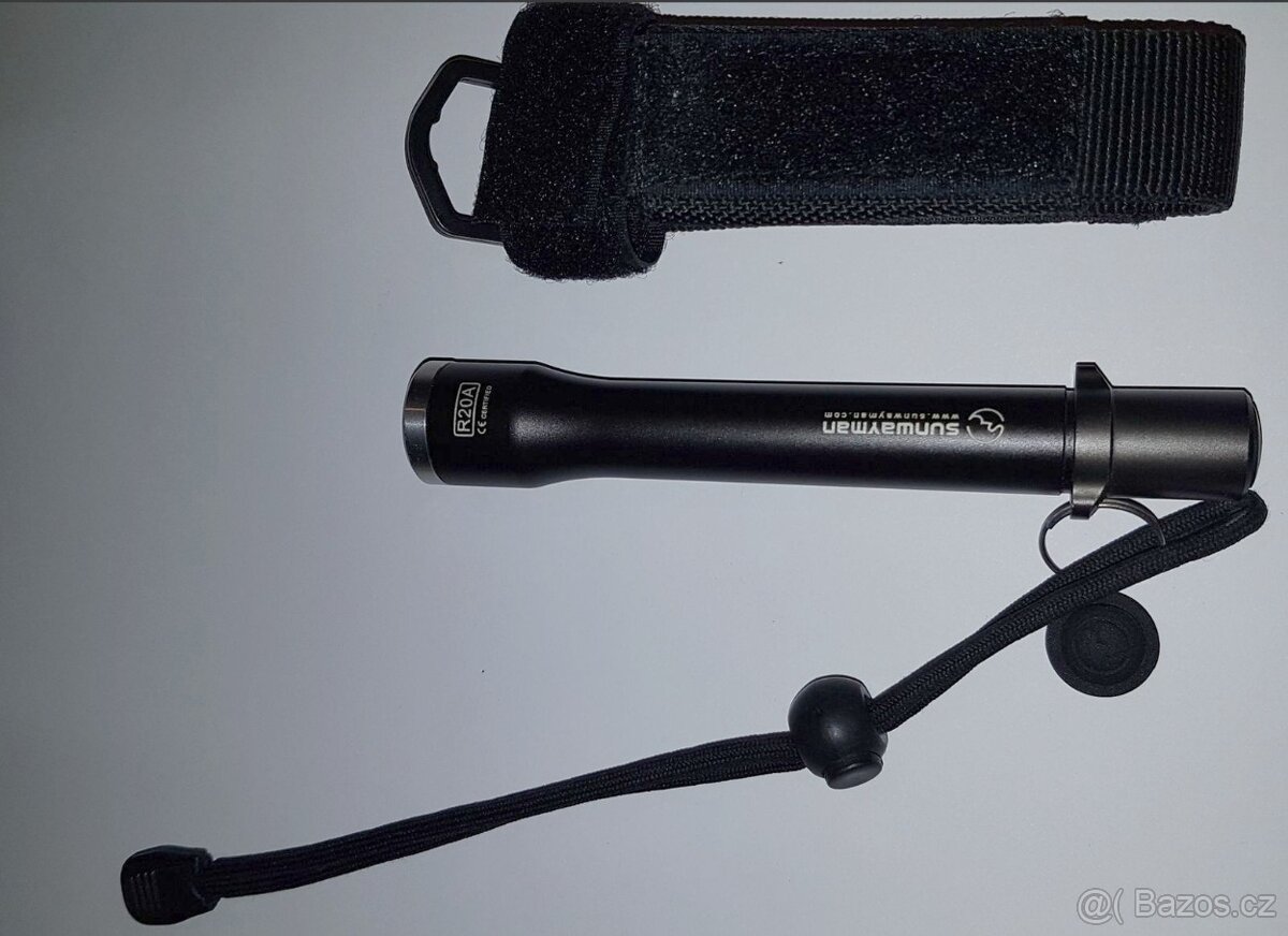 LED svítilna baterka SUNWAYMAN R20A, příslušenství, pouzdro - 3