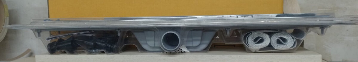 Sprchový žľab Alca 65 cm - nerez rost + ramik - - 3