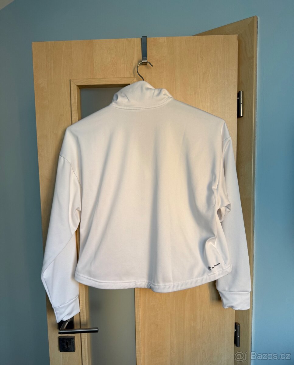 Dám. bílá sportovní Adidas mikina, vel. M, sleva - 3