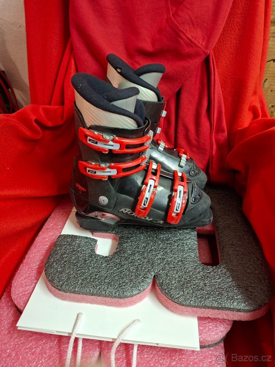 Dětské lyže 100mm + lyžáky - 3