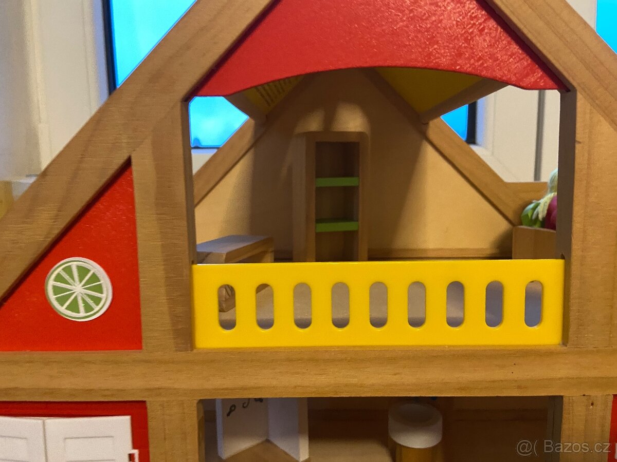 Dřevěný domeček s nábytkem - 3