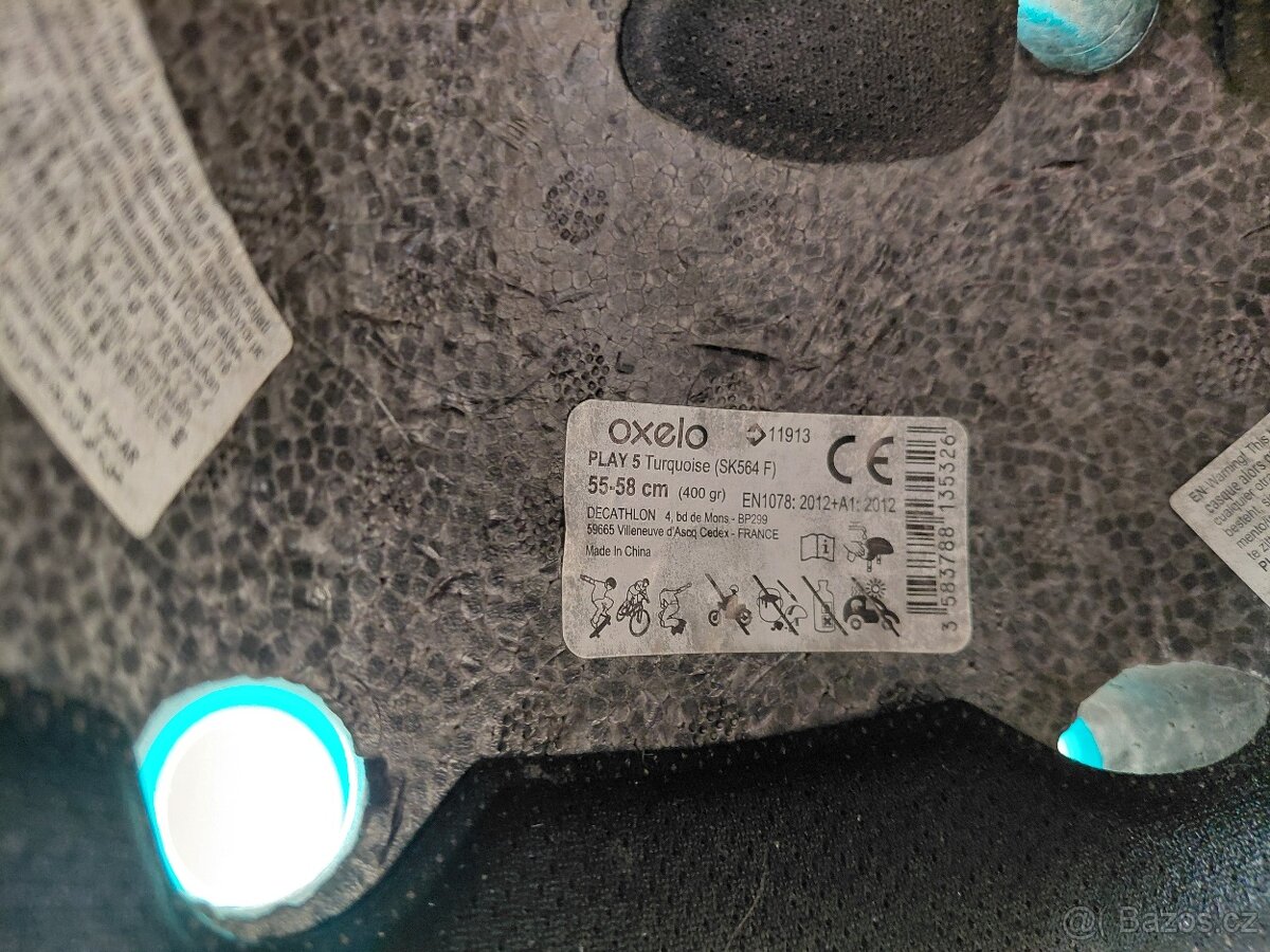 Dětská cyklistická helma vel. 55-58 cm - 3