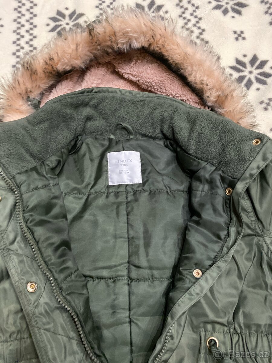 Zimní kabát Lindex, vel. 122 - 3