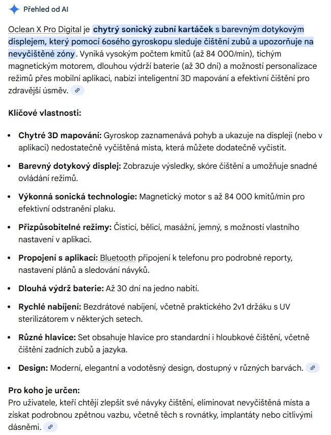 Sonický zubní kartáček Oclean X Pro Digital - 3