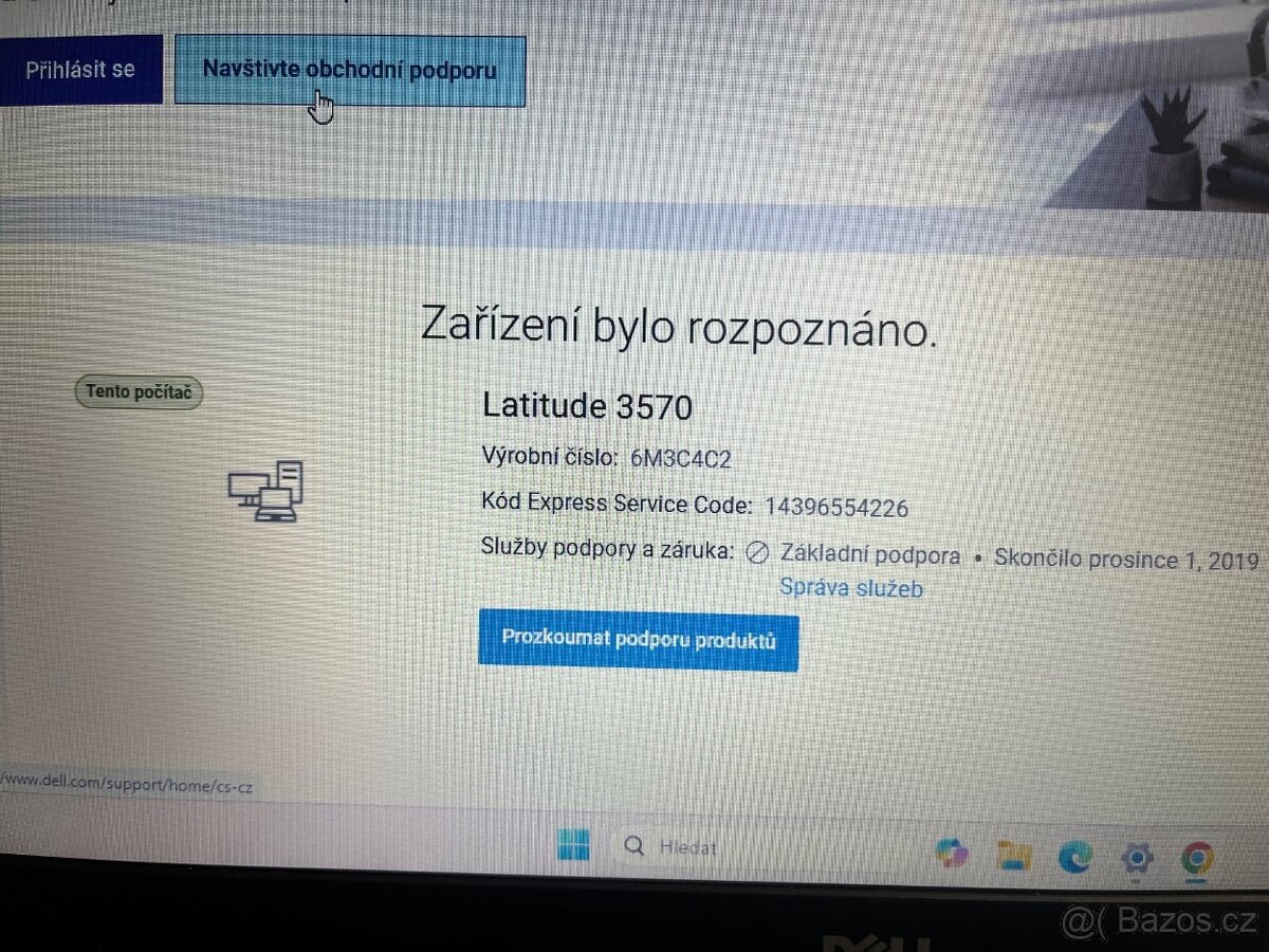 Notebook Dell Latitude 3570 v perfektním stavu - 3