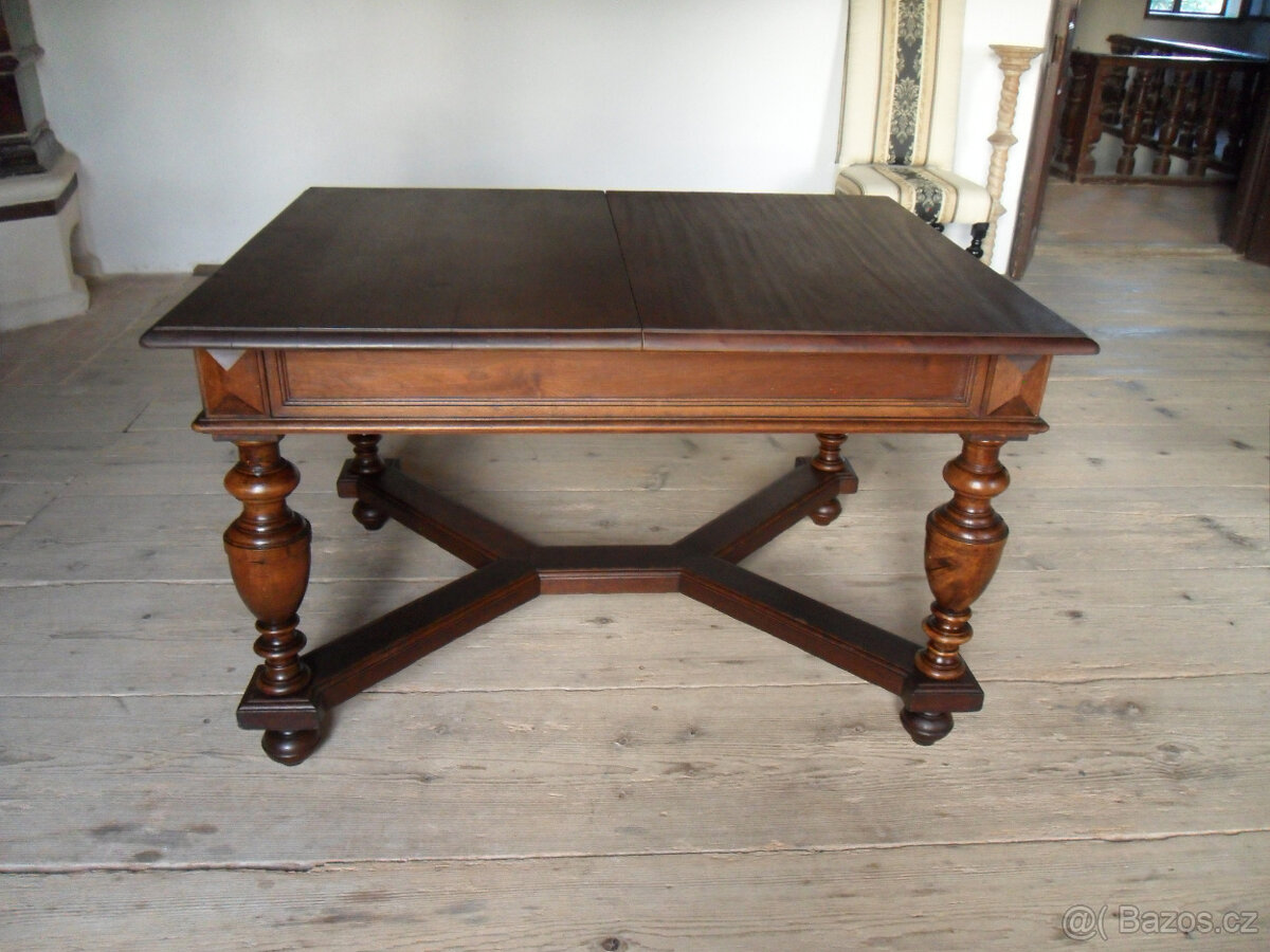 Starožitný stůl, rozkládací 220x100 cm. - 3