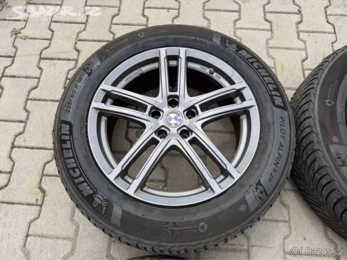 4x al kola 5x112 18 + pneu zimní 225/60 R18 - 3