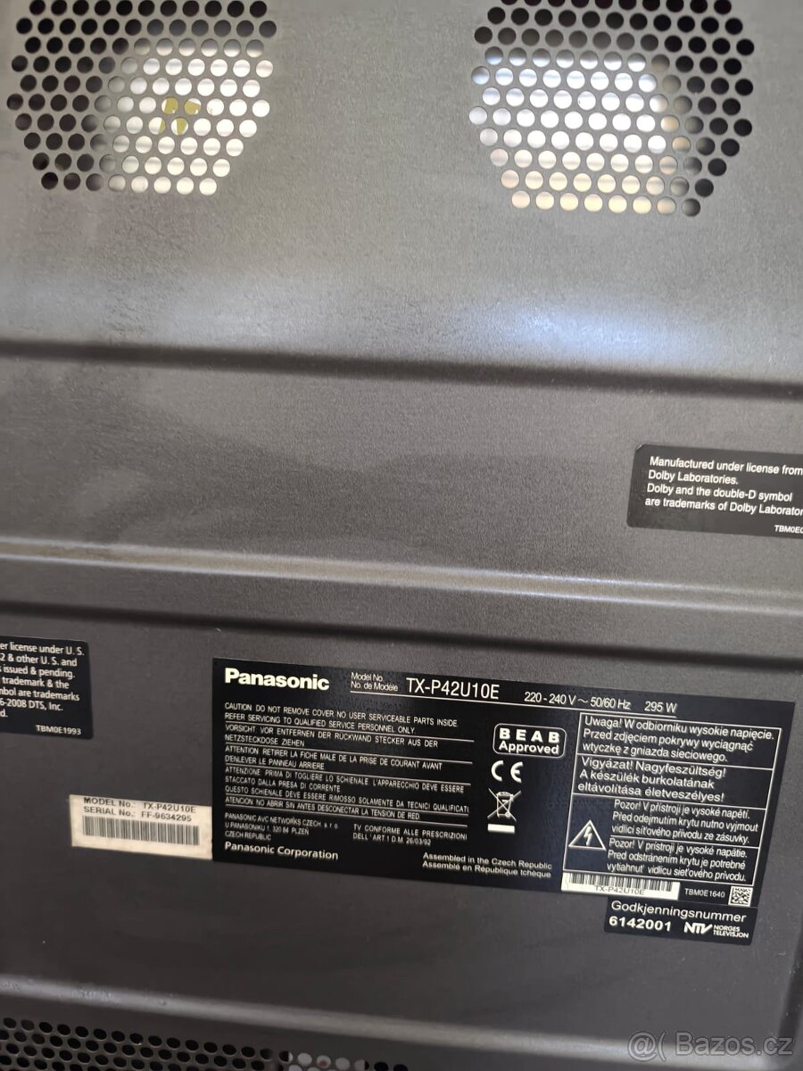 Plně funkční plazma televize 42" Panasonic VIERA TX-P42U10E - 3