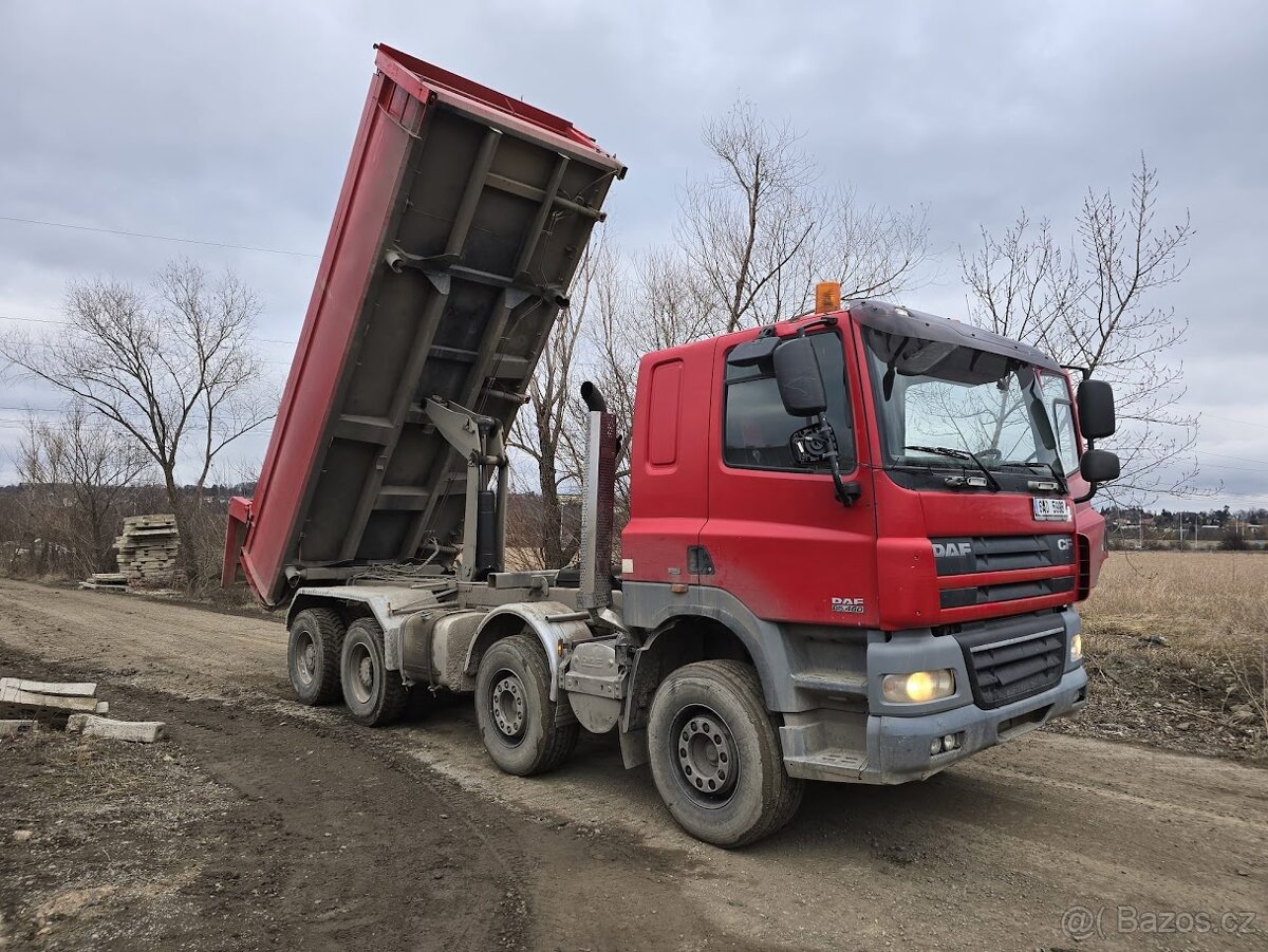 třístranný sklápěcí DAF CF 460 r.2007, EURO 5, MANUÁL - 3
