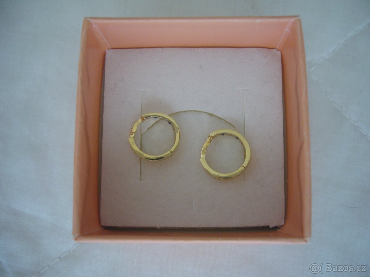 Prodám dívčí zlaté náušnice - 3