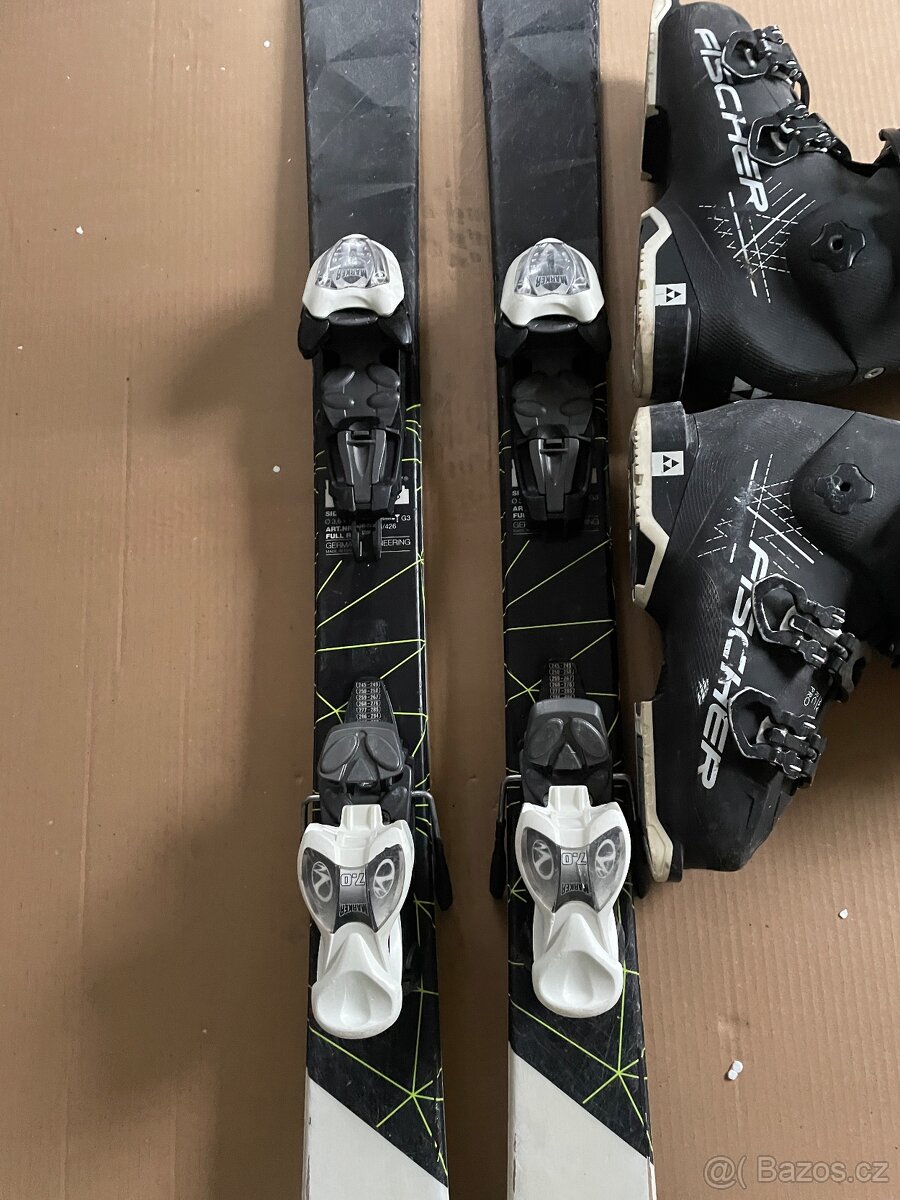Univerzální lyže Volkl 130 cm + lyžáky Fischer 37-38 - 3