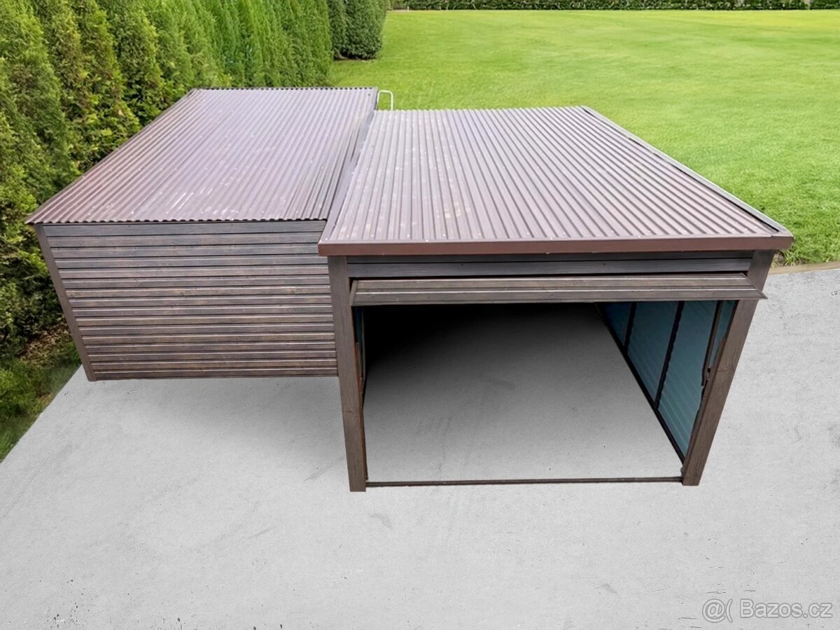 Plechová garáž 3x5 - 3