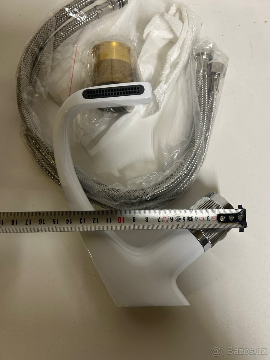 Koupelnová baterie bílá 19 cm - 3