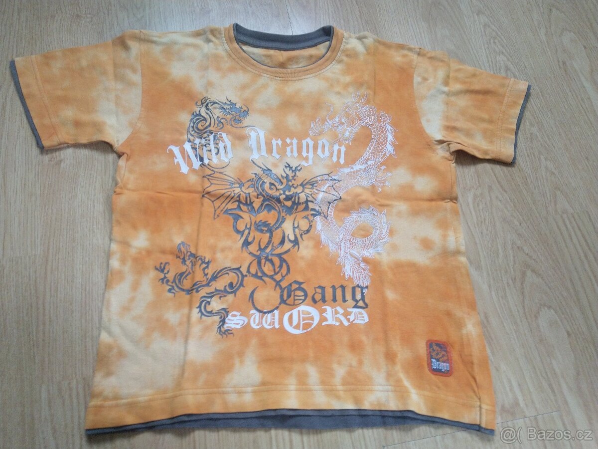 CHLAPECKÁ TRIČKA 4 KUSY vel.128,7-8 LET - 3