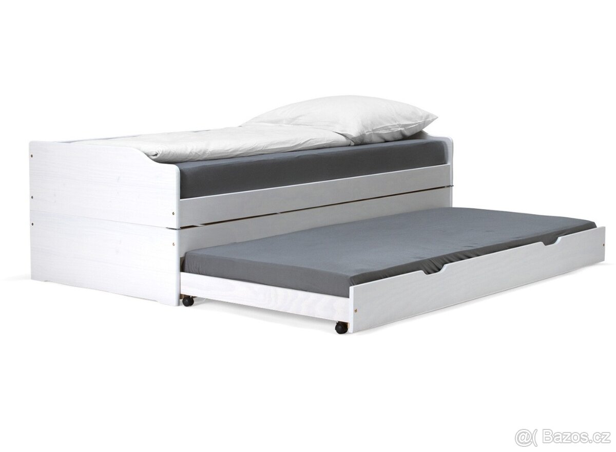 Postel rozkládací multifunkce bílá NOVÁ - 3