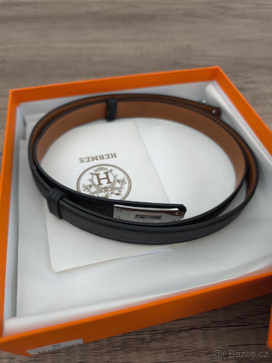 Dámský kožený pásek Hermes - 3