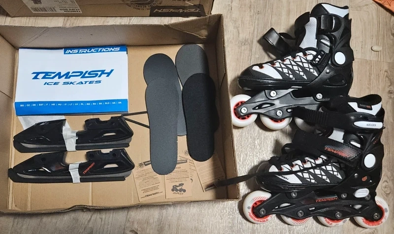 Brusle tempish 2v1 (kolečkové i lední) (vel 29 - 32) - 3