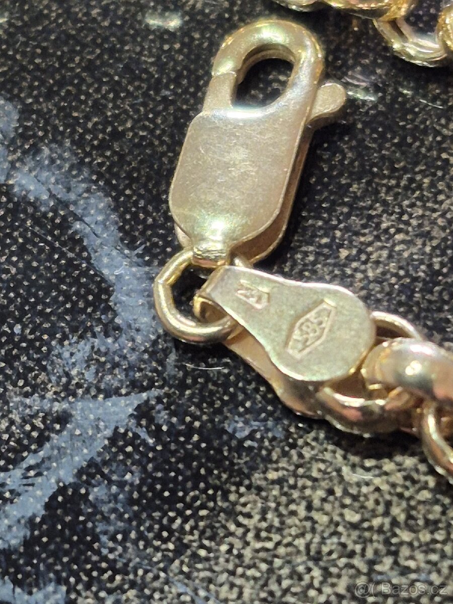 Zlatý řetízek 14k - 3