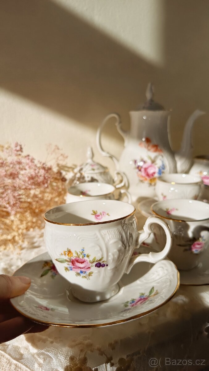 Čajový set Bernadotte Míšeňská růže - 3
