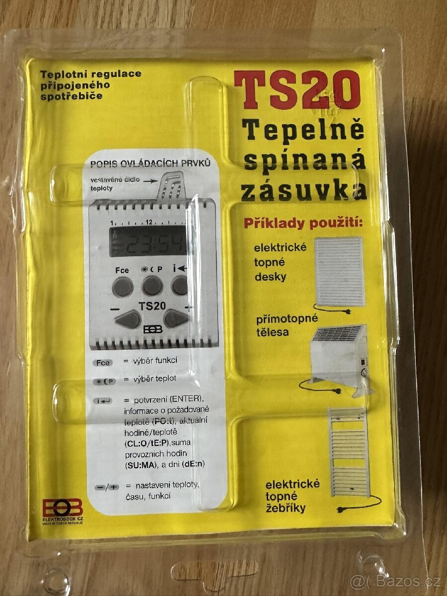 Termostat do zasuvky Ts20 nový - 3
