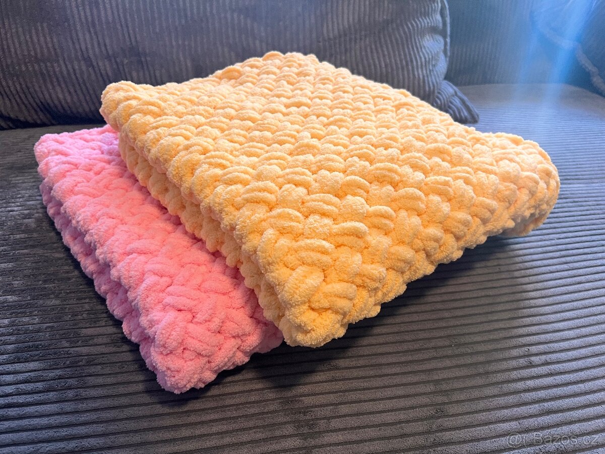 2 pletené dečky - 3