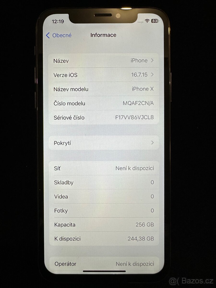 Prodám iPhone X 256 GB Space Grey – top stav - 3