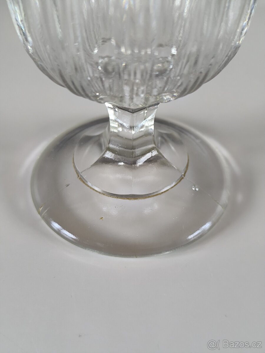 Starožitná sklenička - grogovka - 3