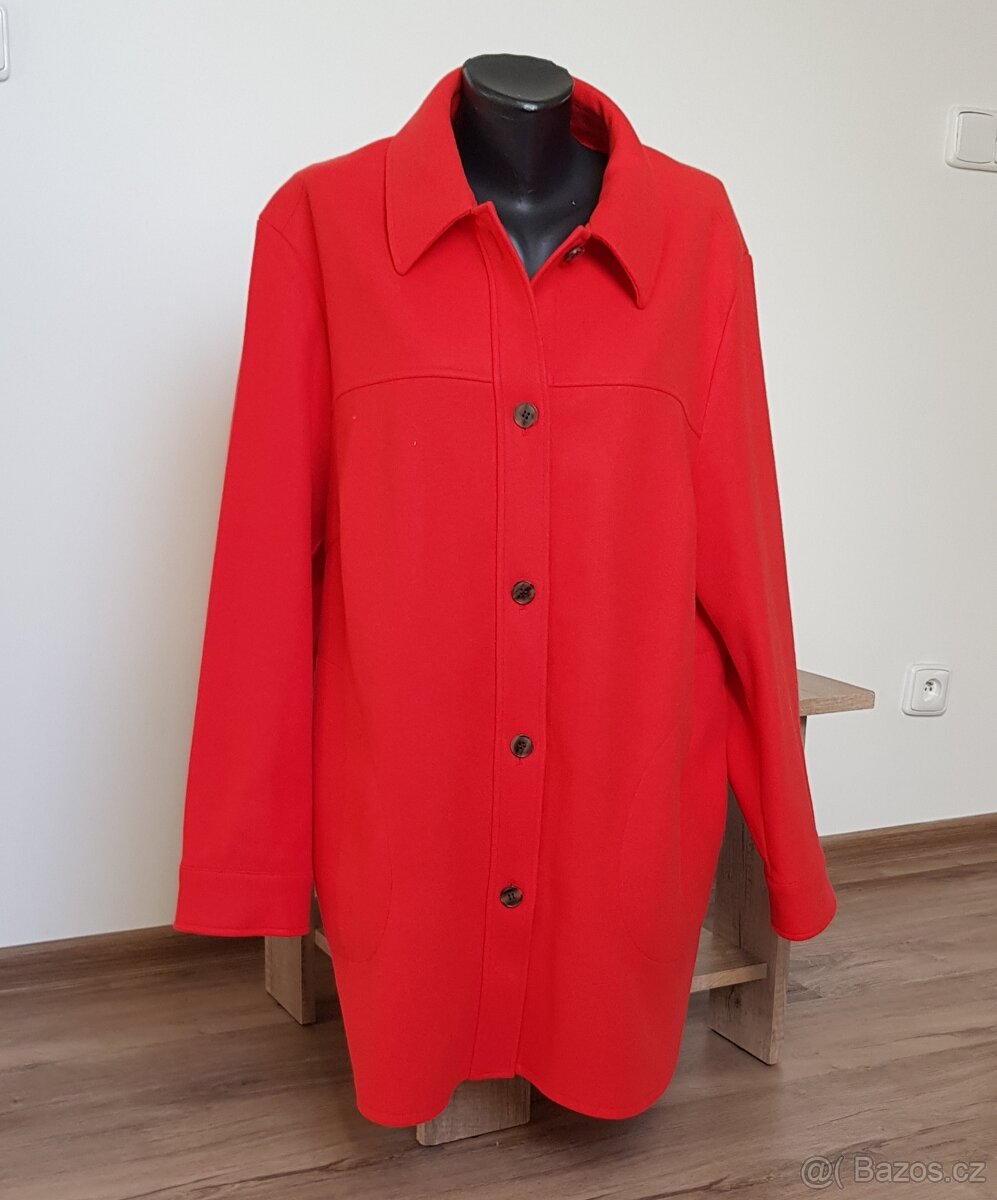 Dámský flaušový košilový kabát - SAMOON - vel.48. - 3