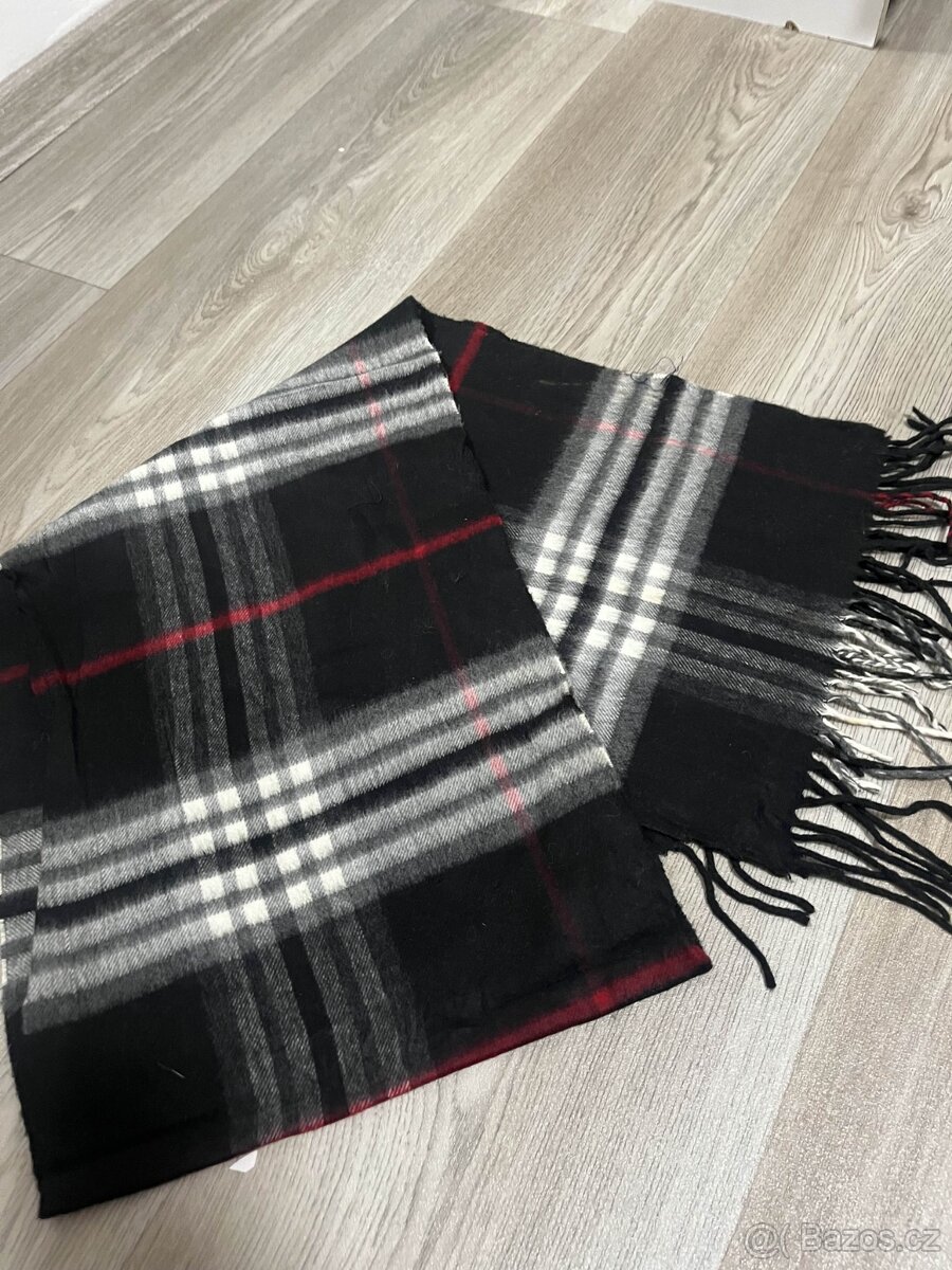 Burberry šála - černá - 3