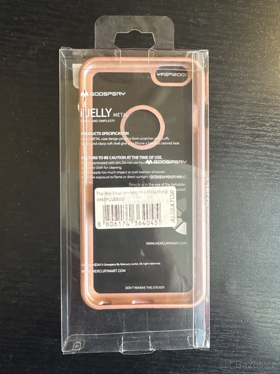 2x krycí sklo a 1x růžové pouzdro iPhone 6+/6s+ - 3