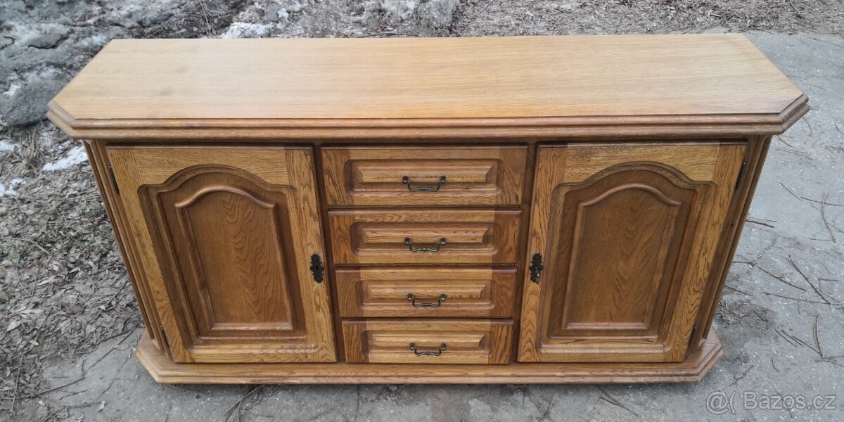 Rustikální masivní komoda - 3