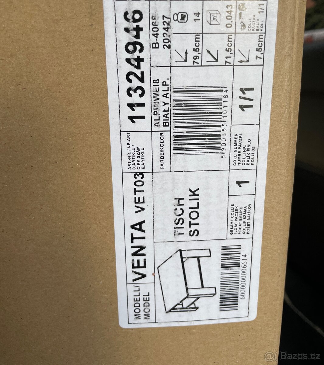 Konferenční stolek bílý - 3