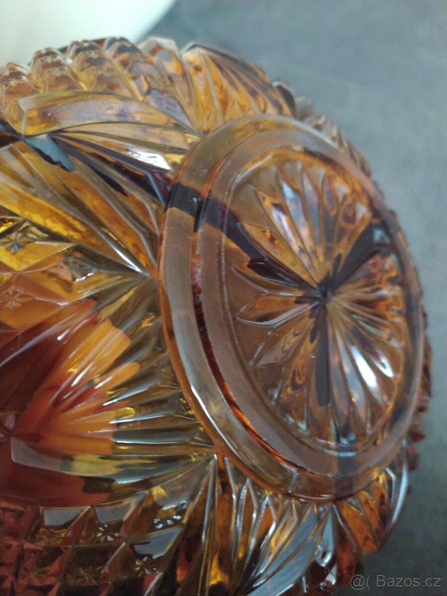 Mísa Ambrové sklo. - 3