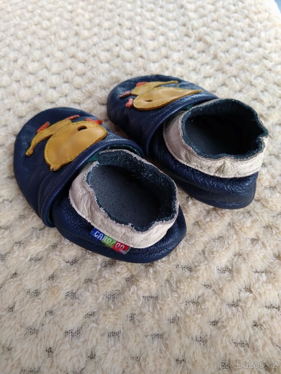 Kožené capáčky 12cm - 3