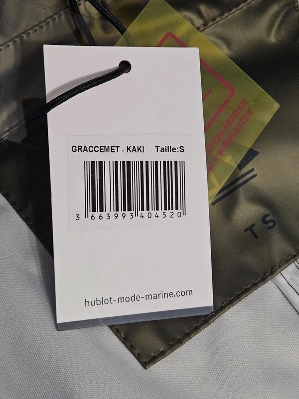 HUBLOT nepromokavý kabát do deště pláštěnka - khaki metalic - 3