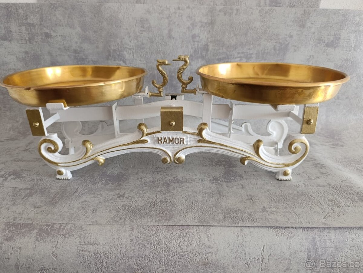 Staré 5kg dvoumiskové váhy KAMOR po renovaci - 3